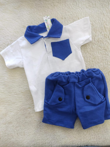PB0320 CONJUNTO CHOMBA Y SHORT (ilovebaby)